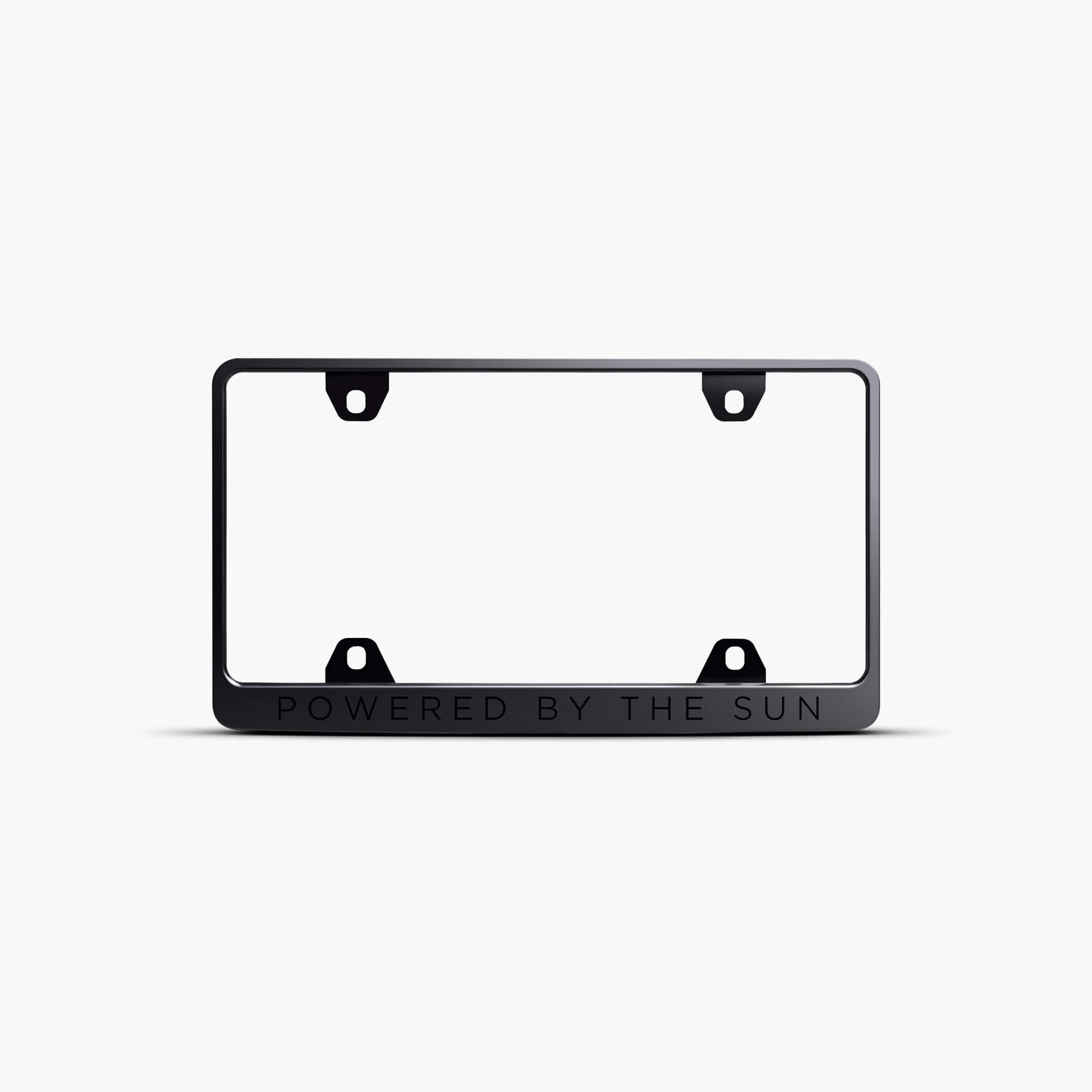 Powered By the Sun License Plate Frame