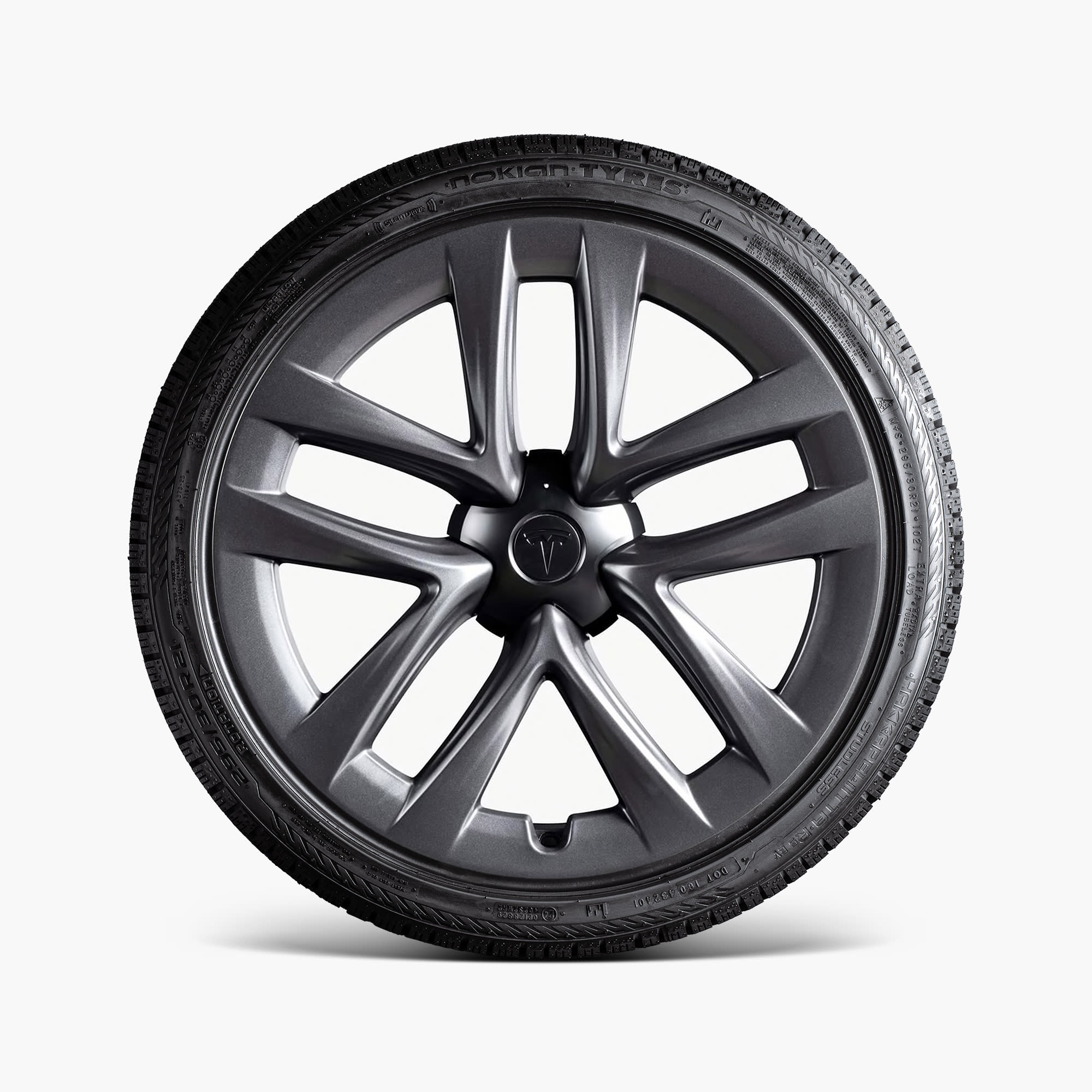 Model S 21-tums Arachnid-fälgar och Nokian vinterdäckspaket (odubbade)