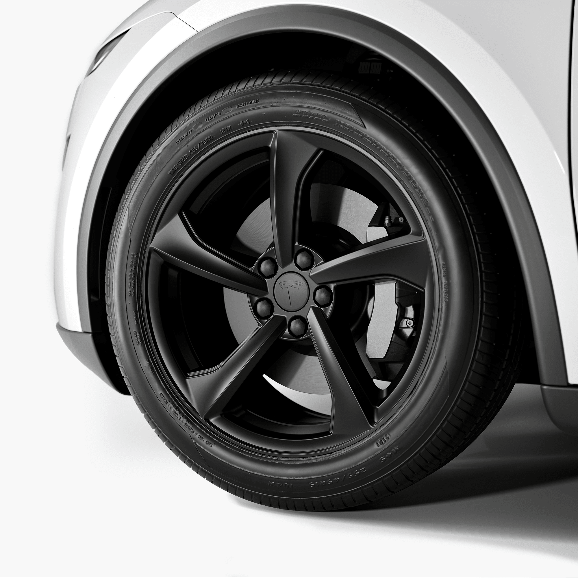 Model Y 19" Crossflow-Radkappensatz
