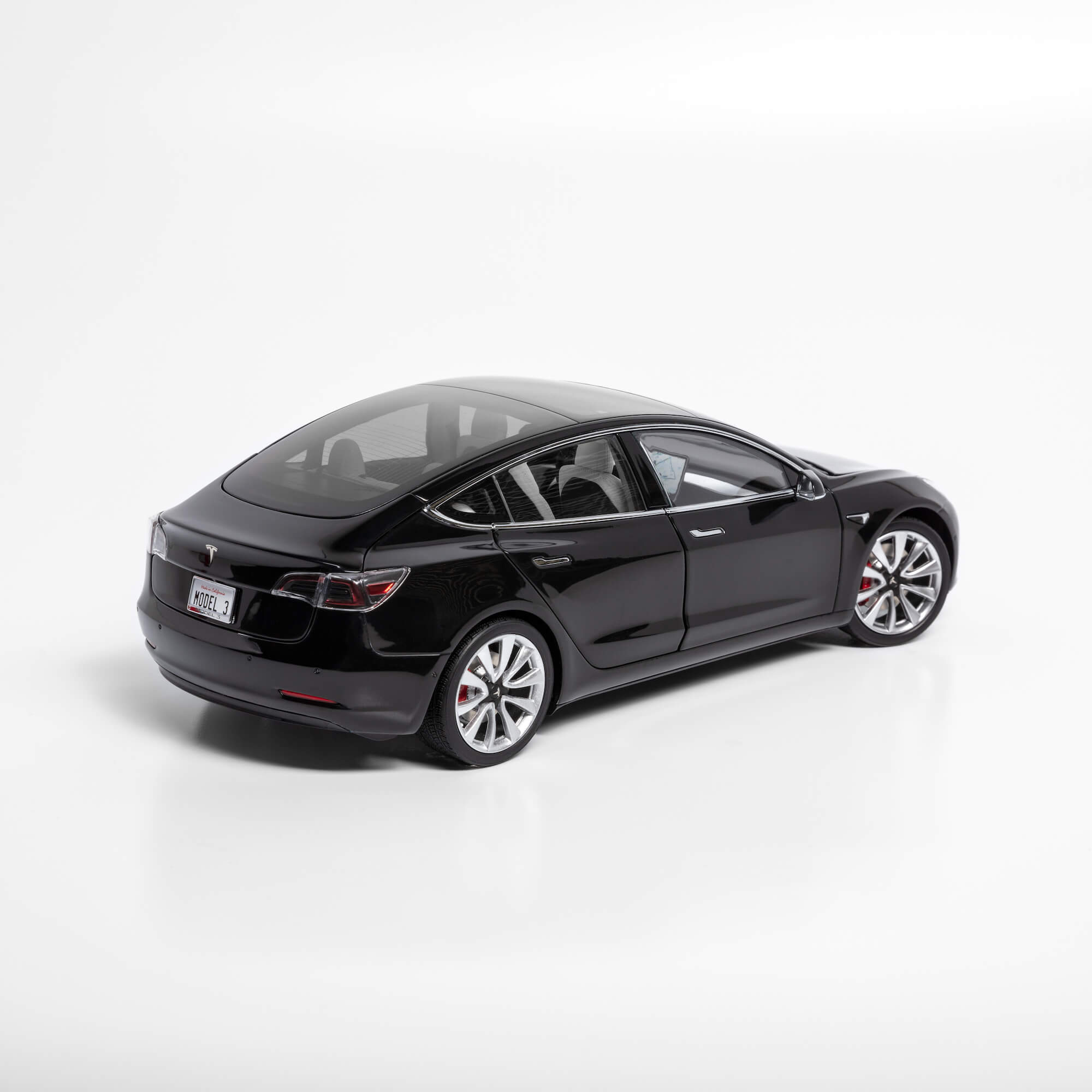 tesla model 3 toy car white