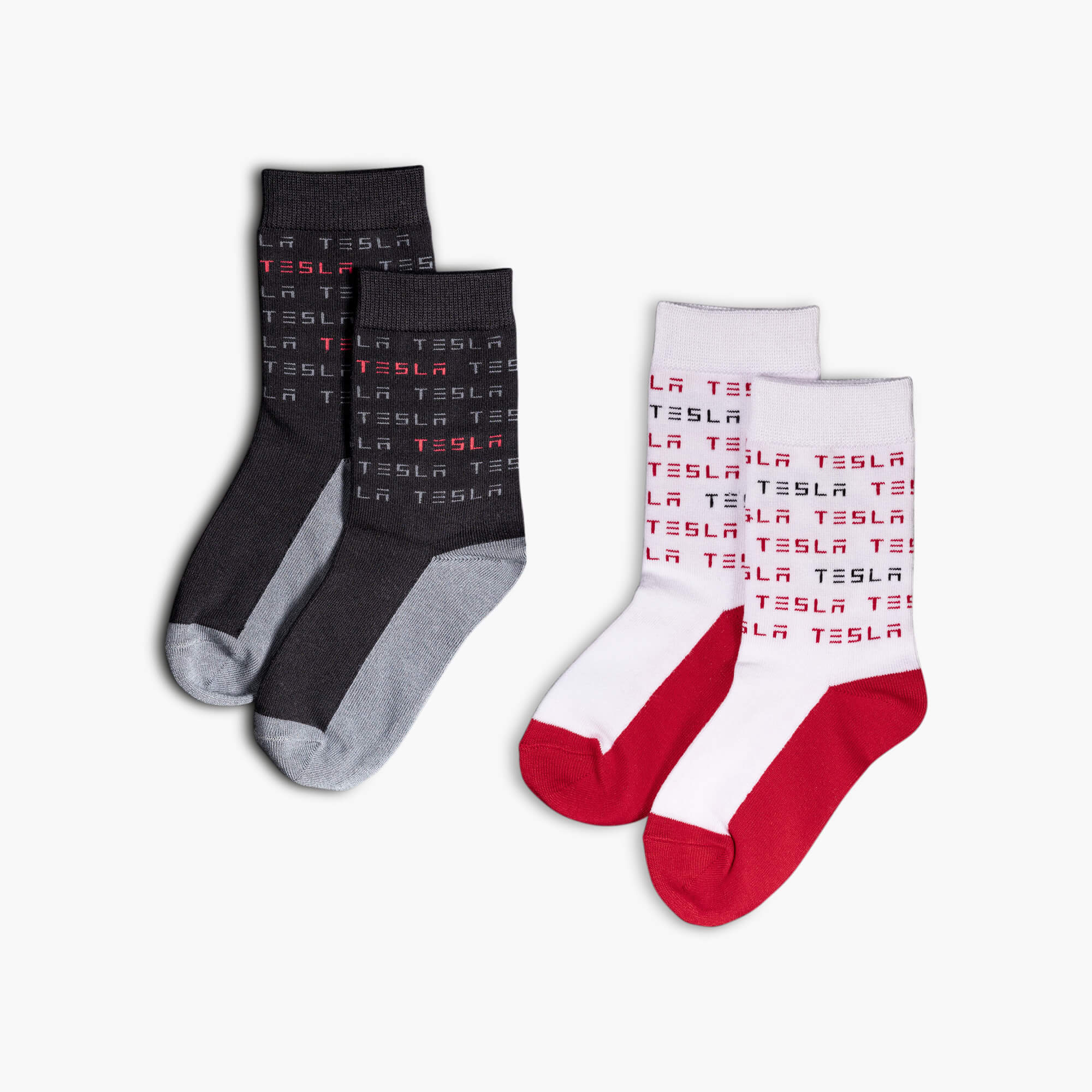 Kids Tesla Wordmark Sock Set