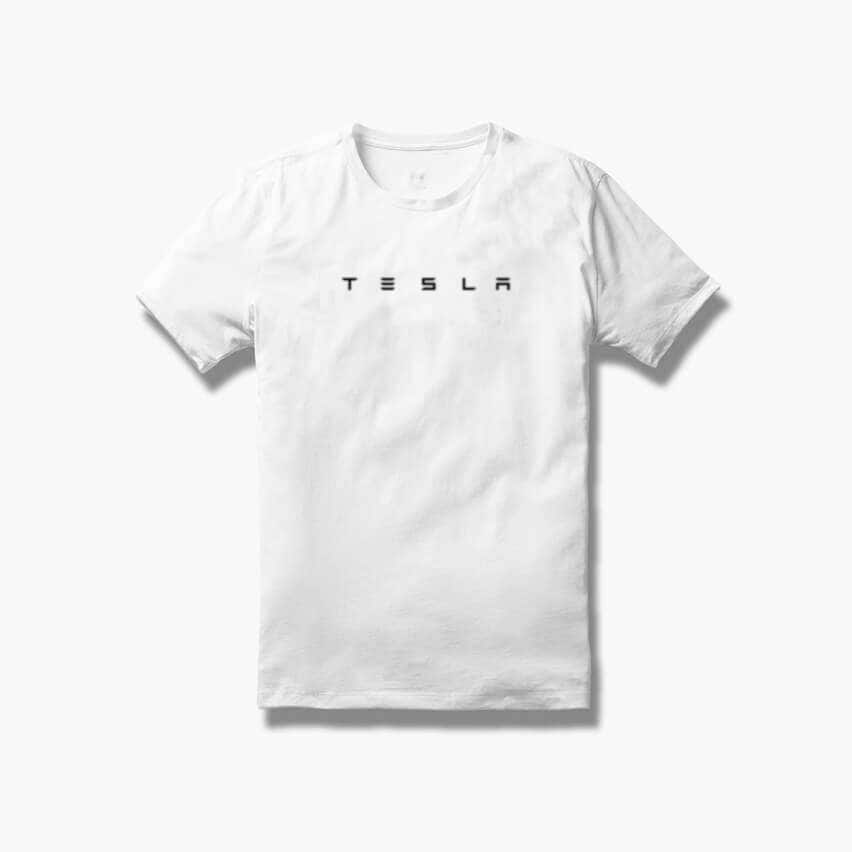 男裝大 Tesla 標誌 T 恤