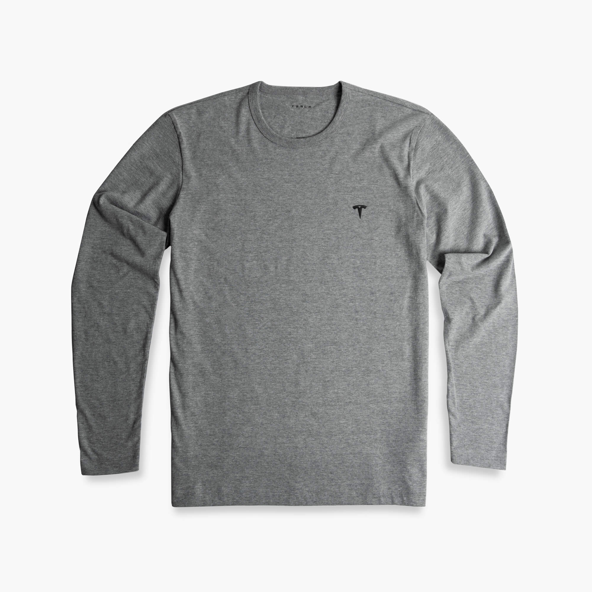 Långärmad T-shirt med T-logotyp i 3D för män